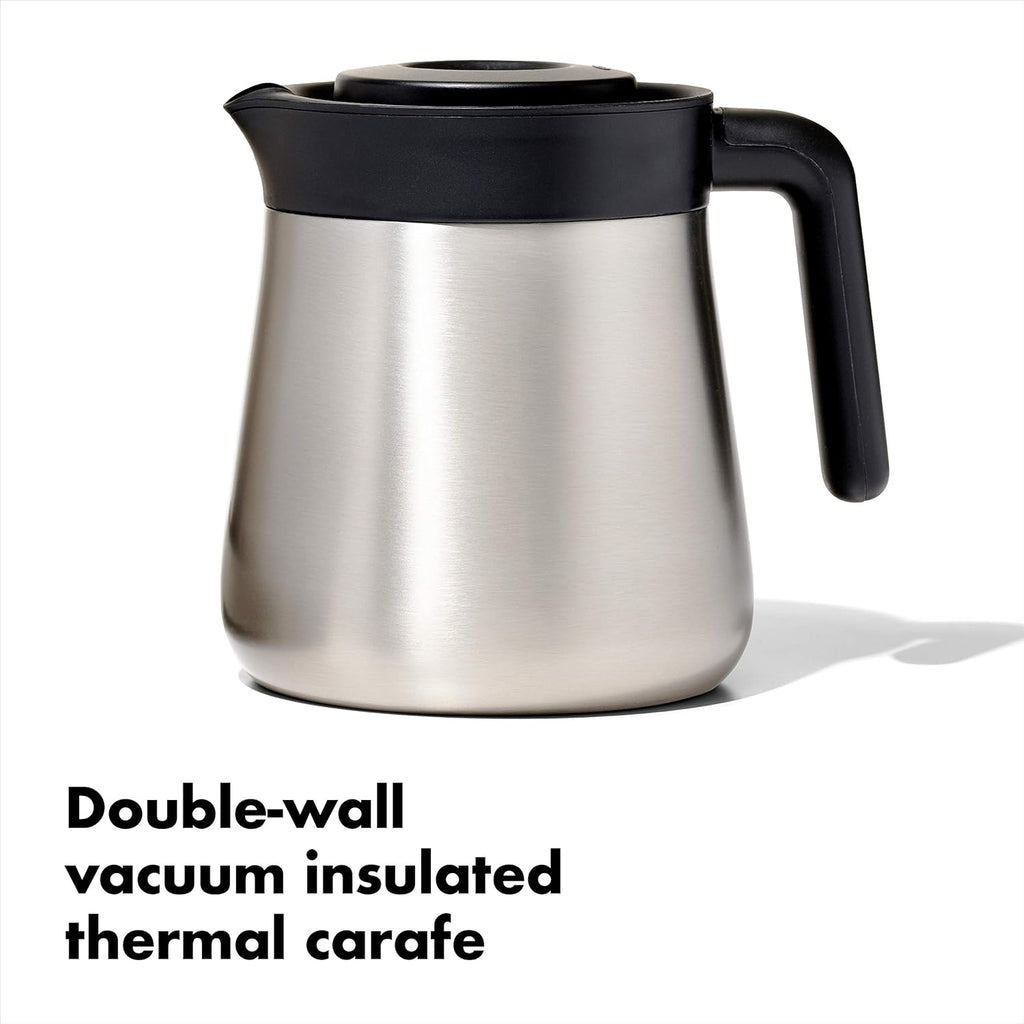 Stainless Steel 8 Cup Coffee Maker and Conical Burr Coffee Grinder R343595