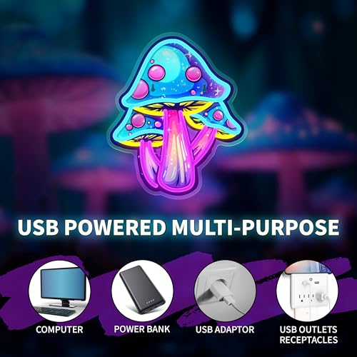 Mushroom Neon Sign Dimmable Mushroom Led Sign H421981