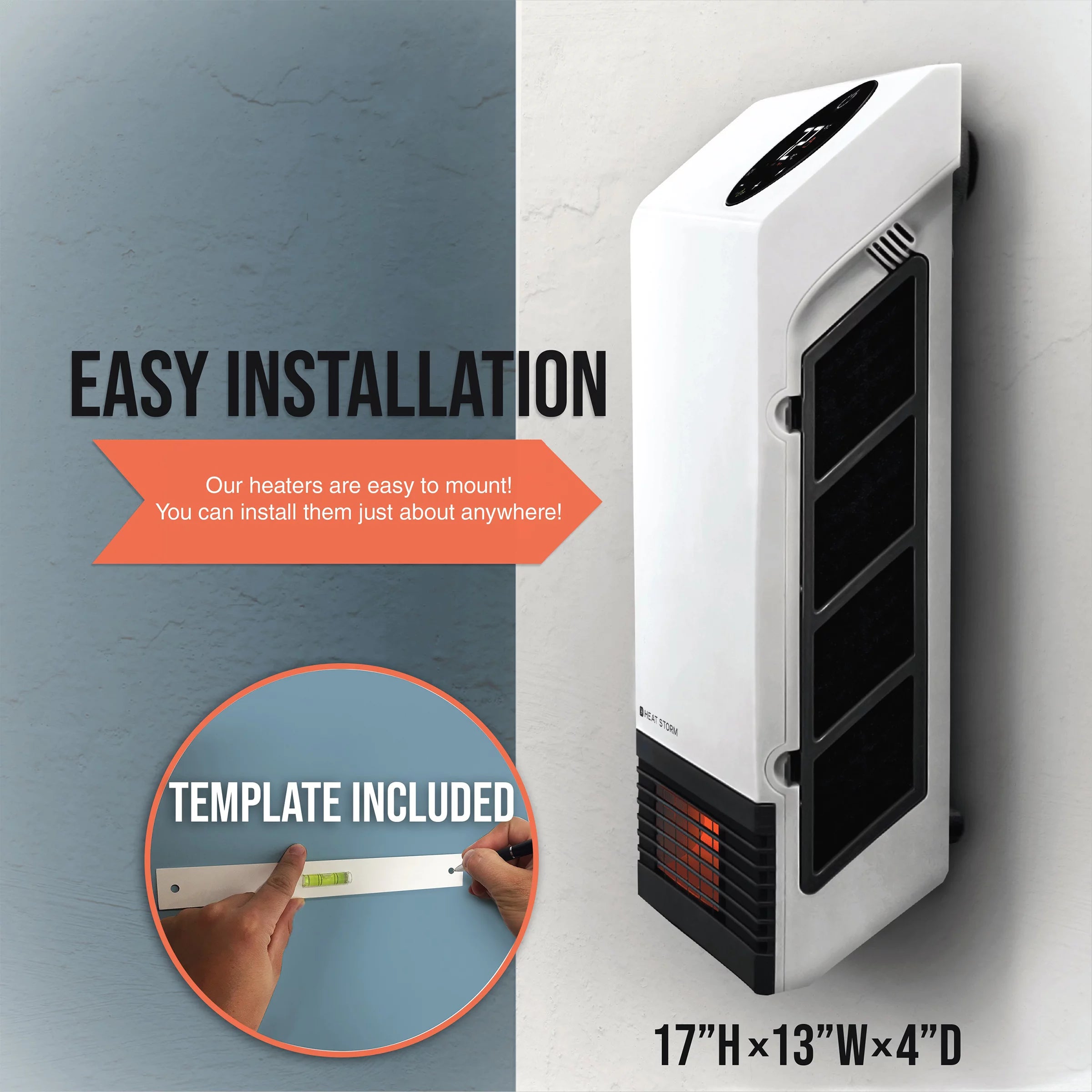 1000 Watt Wall Mount Infrared Heater A601220