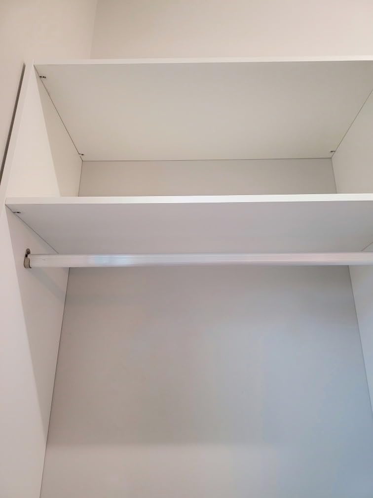 White Wall Mounted Closet Storage Organizer with Shelves and Drawers T8456