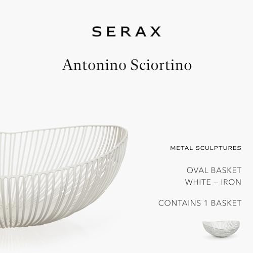 Round White Iron Fruit Bowl M609171