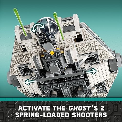 LEGO Star Wars Ghost & Phantom II Playset with 2 Buildable Starships and 5 Figures H654465