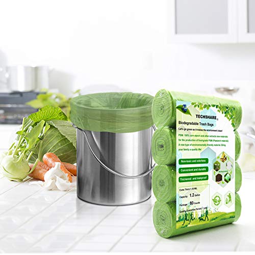 Biodegradable 4-6 Gallon 100 Counts Extra Thick Small Trash Bags I9356