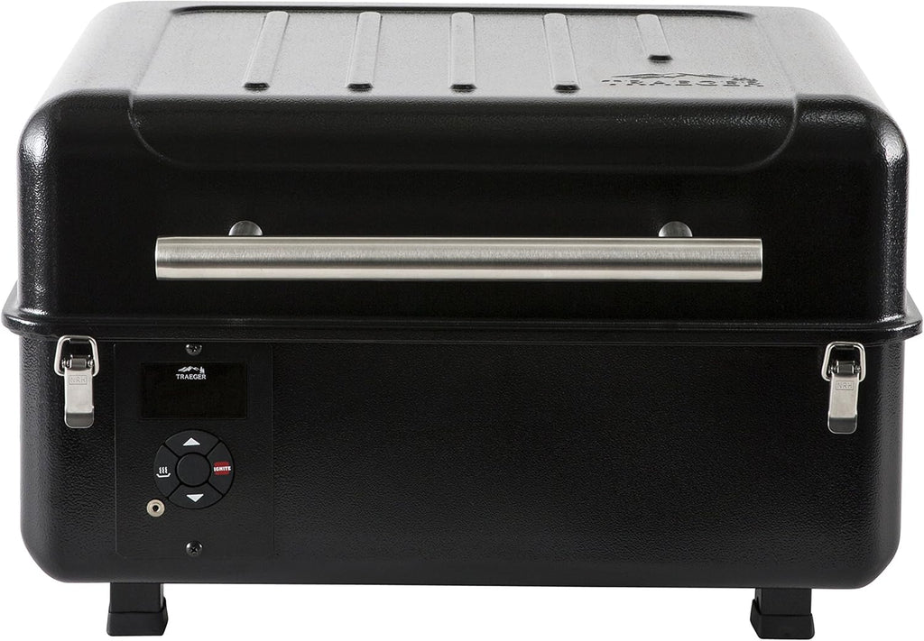 Black Portable Wood Pellet Grill and Smoker G894459