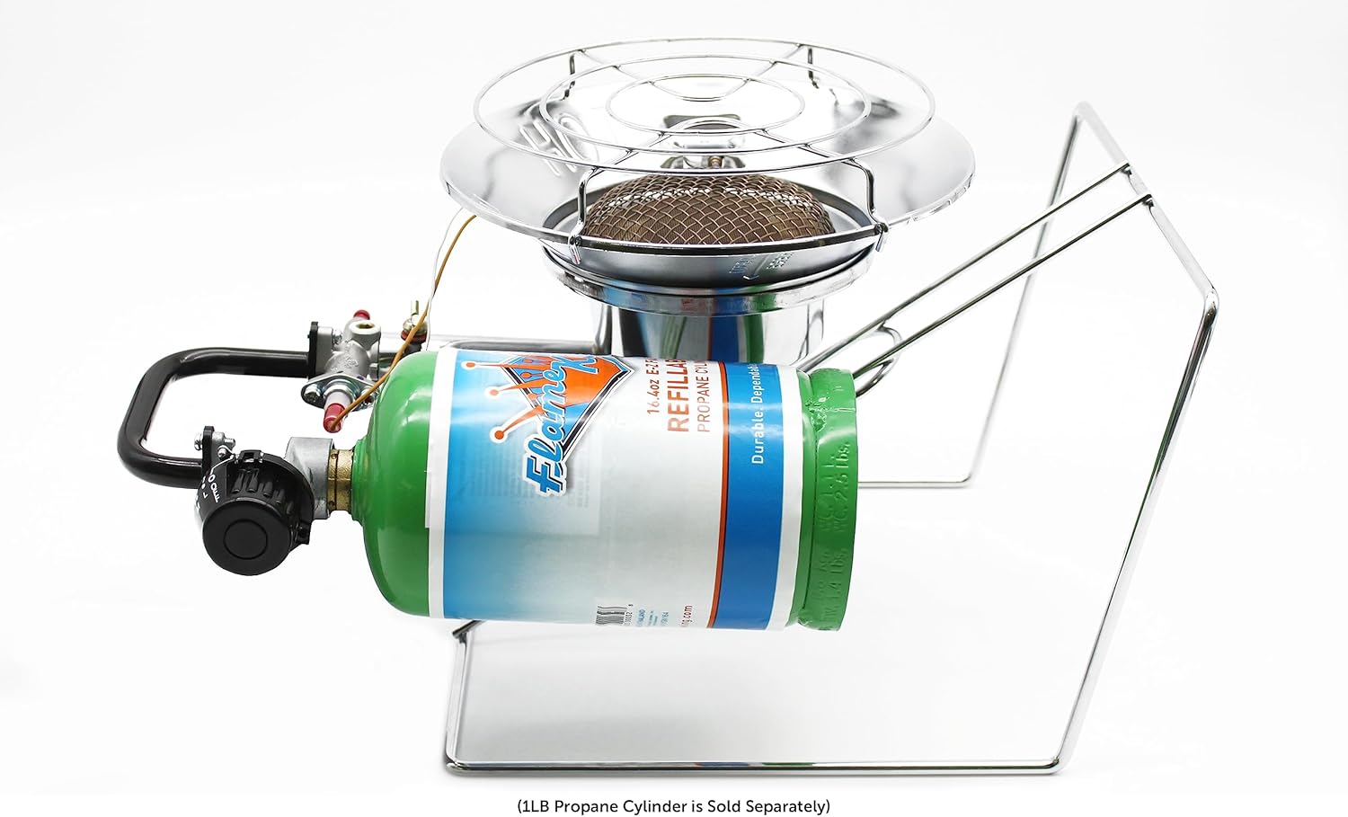 Portable Propane Heater Cooker 15,000 BTU Silver Z8643