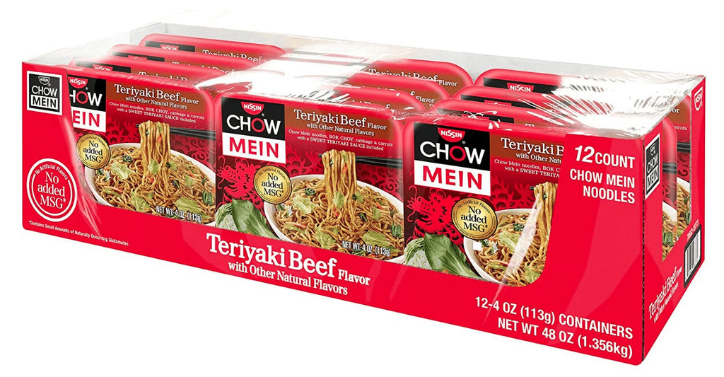 4.0 Ounce Pack of 12 Teriyaki Beef Chow Mein H216