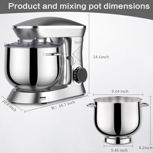 9.5 Qt 10-Speed Tilt-Head Stand Mixer with Stainless Steel Bowl (Black) J503558