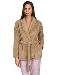 Women's Fleece Cardigan Robe V3855
