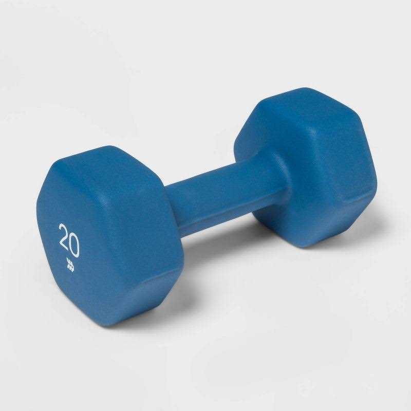 Blue Neoprene Dumbbell 20lbs I801