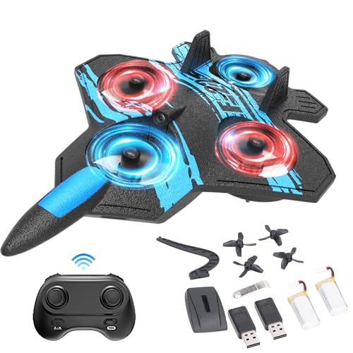 Blue Remote Control Airplane Quadcopter N16197