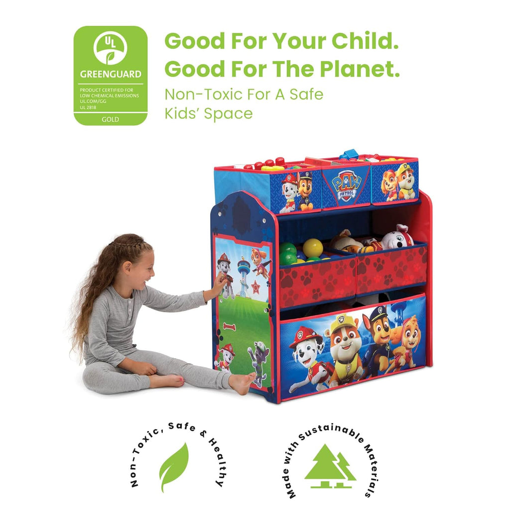 Plastic Toddler Bed with Toy Organizer L1686