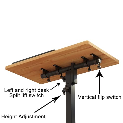 Mobile Adjustable Height Laptop Stand with Wheels J5859