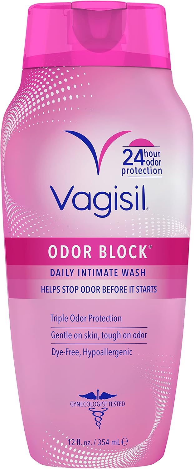 Odor Eliminating Vaginal Gel, 4ct (0.07oz) & Feminine Wash, 12 oz H911