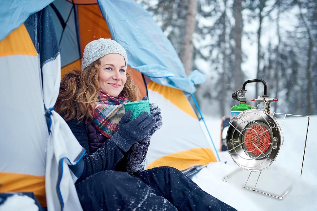 Portable Propane Heater Cooker 15,000 BTU Silver Z8643