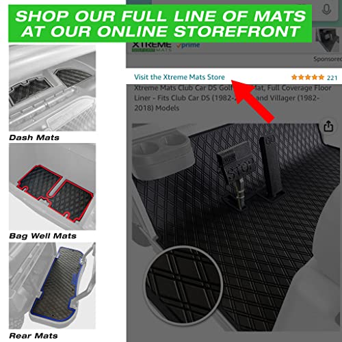 Red Trim Golf Cart Mat Y14119