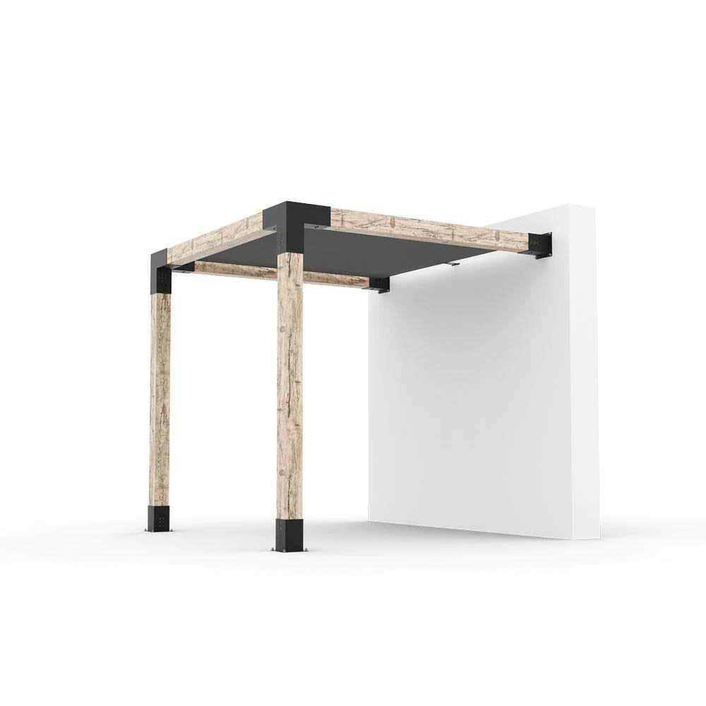 Wall Mount Pergola Kit for 6x6 Wood Posts, Blacks O802257