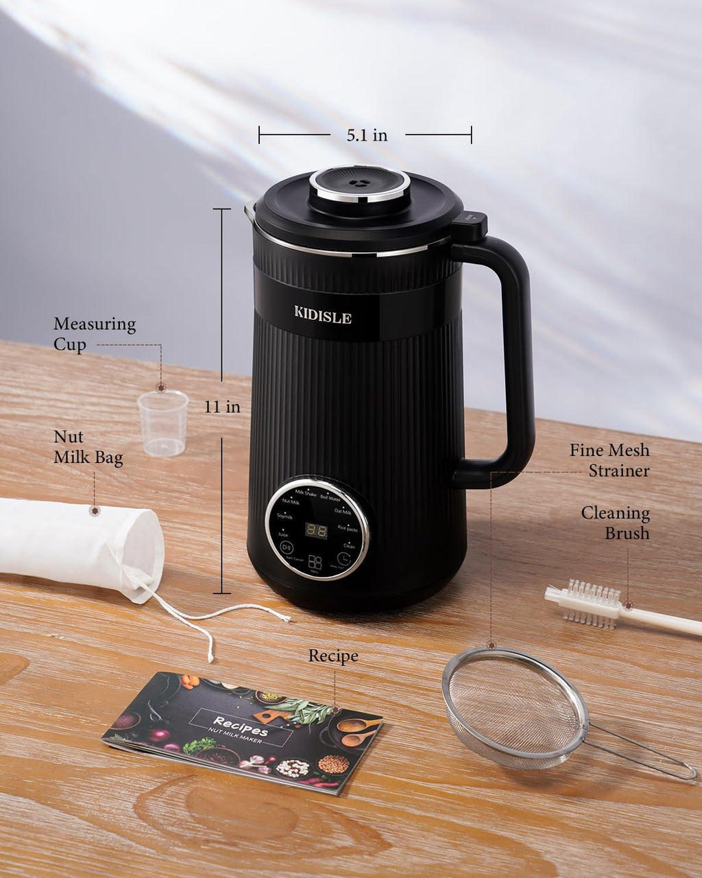 32oz Nut Milk Maker Blender, Black A689175