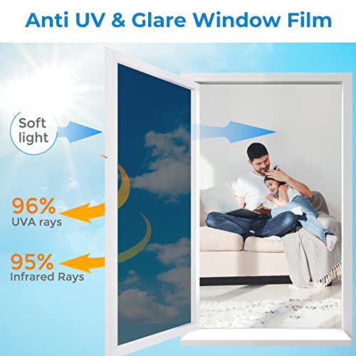 Black 23.6x78.7in Window Film G1636