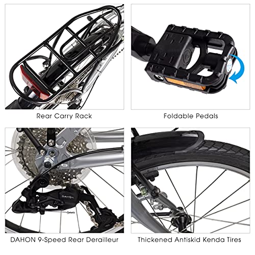 20" 8-Speed Folding Bike with Aluminum Frame A9131
