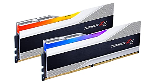 DDR5 RAM 64GB (2x32GB) 6000MT/s CL30-40-40-96 Matte White Desktop Computer Memory T183287
