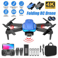 RC Drone 4k HD Wide Angle Camera WIFI FPV Dual Camera Quadcopter Black V411