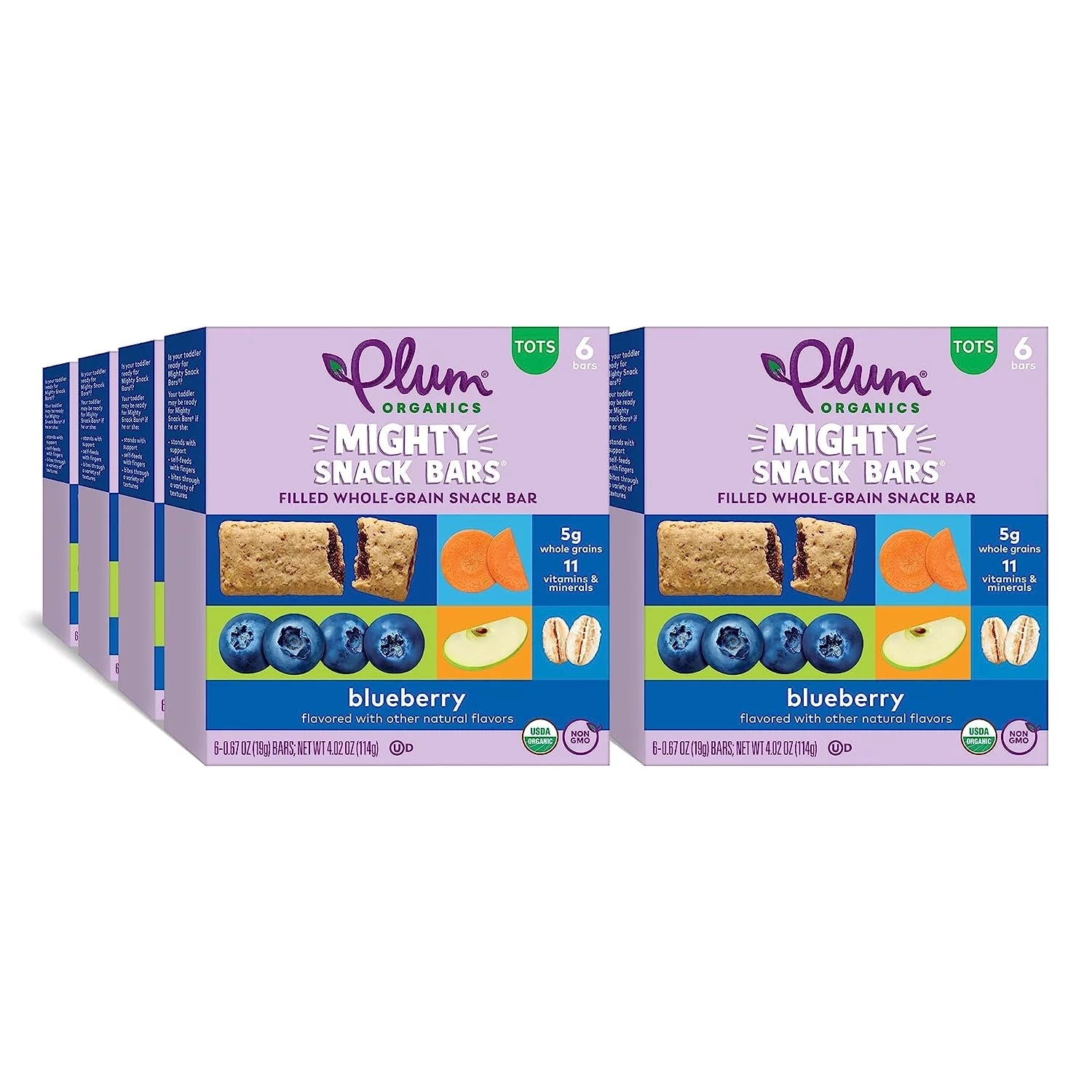 Blueberry 0.67 oz Snack Bars 6 Count 8 Pack O1291