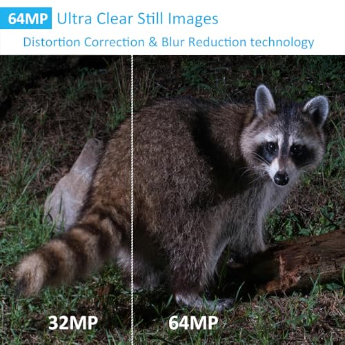 4K 64MP Trail Camera with Night Vision M412
