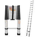 20.3ft Aluminum Extension Folding Ladder with Anti-Slip Rubber Feet P7295