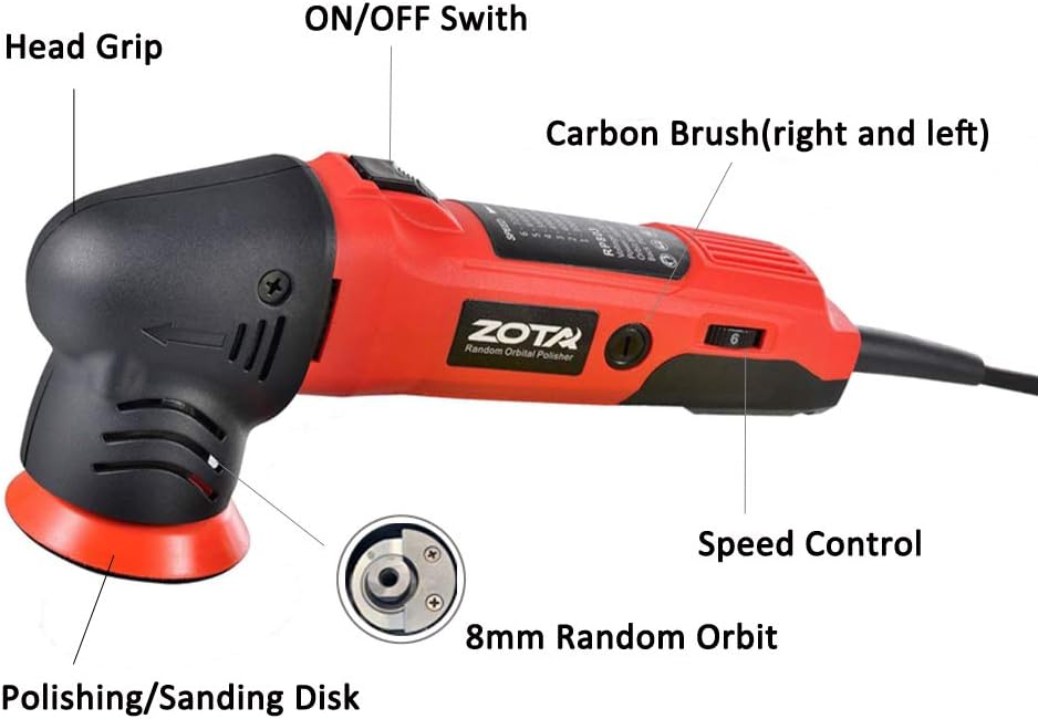 3 inch Dual Action Polisher with 13.1 feet Cord R597069
