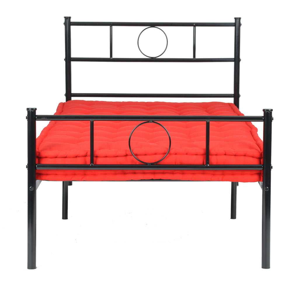 Black Metal Single Bed Frame Q911673