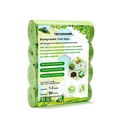 Biodegradable 4-6 Gallon 100 Counts Extra Thick Small Trash Bags I9356