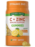 60 Count Vegan Non GMO Gluten Free Vitamin C Gummies with Zinc Z213937