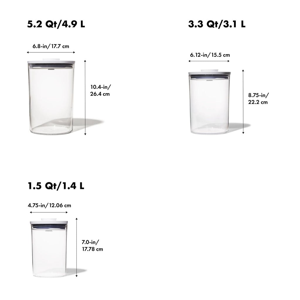 3 Piece Round Canister Set U3552