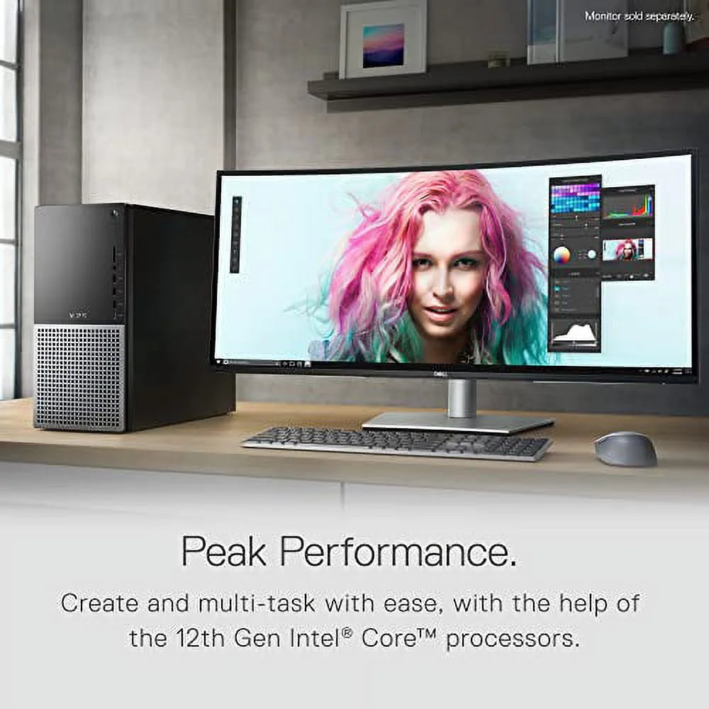 12th Gen Intel Core i7-12700K 16GB DDR5 RAM 512GB SSD 1TB HDD NVIDIA GeForce RTX 3060 12GB Wi-Fi 6 Bluetooth Windows 11 Home Black Refurbished Desktop Computer T202