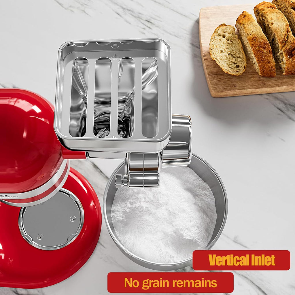All Metal Grain Mill Attachment for KitchenAid Stand Mixer V78602