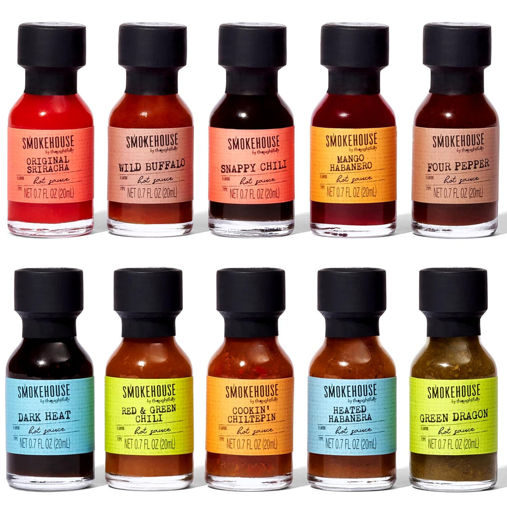 Gourmet Hot Sauce Gift Set, Variety Pack, Set of 10 U78506