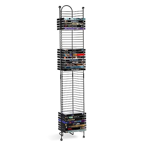 Black Steel Blu-Ray Rack J318