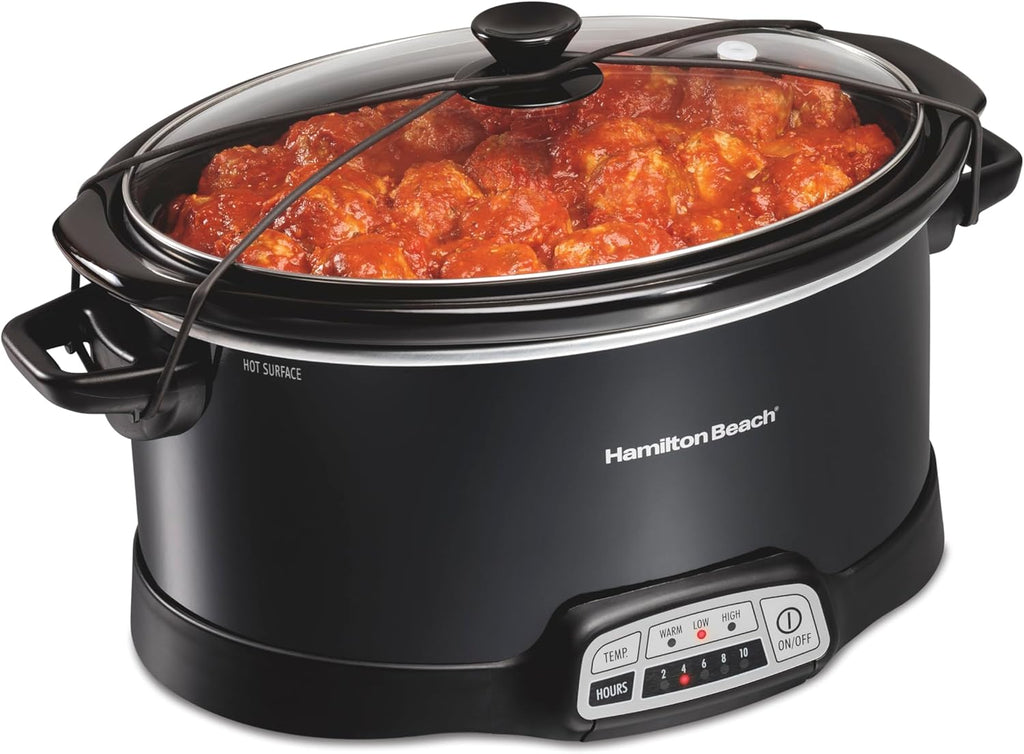 Electric Deep Fryer with Frying Basket, 7 Quart Programmable Slow Cooker N65475