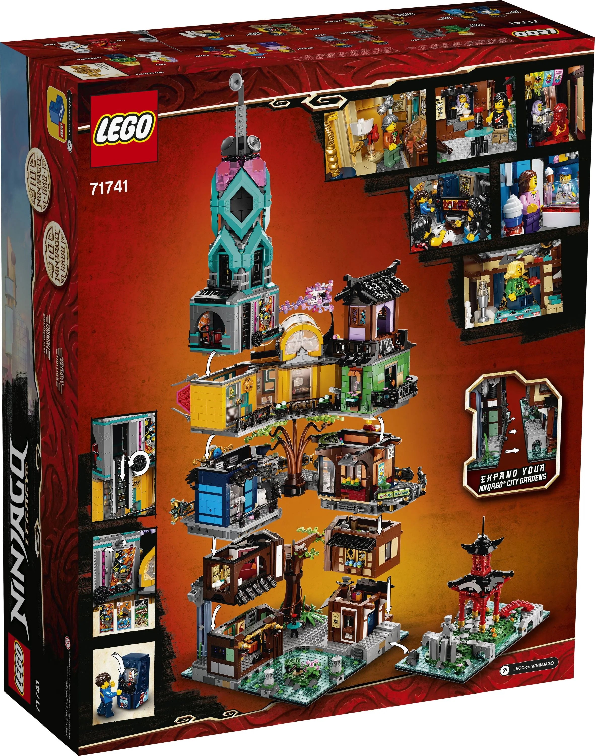 LEGO NINJAGO City Gardens Building Toy with 19 Minifigures (5,685 Pieces) I563