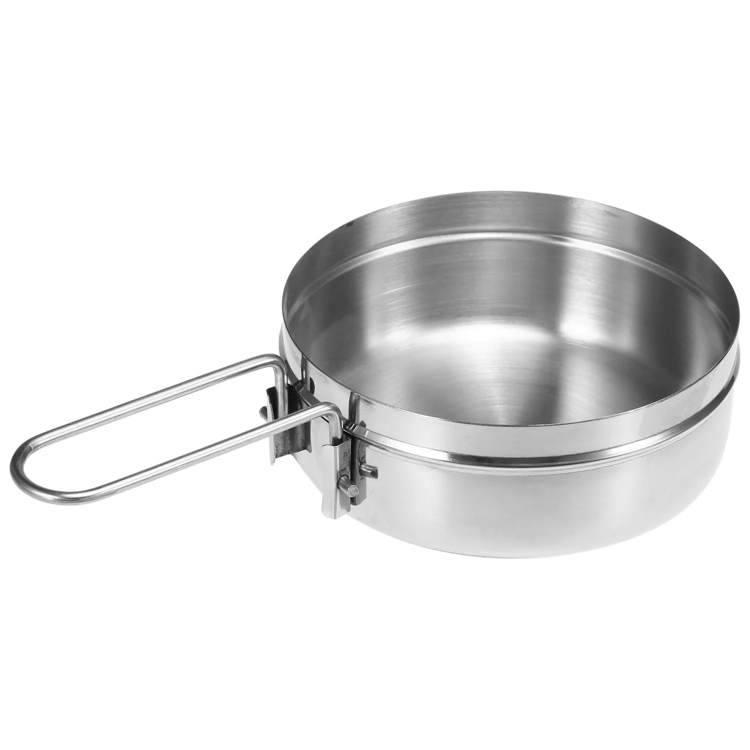1L Stainless Steel Cooking Pot with Foldable Handle A50102