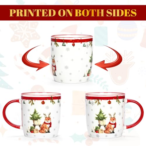 Set of 4 Christmas Mugs, 11 Oz N392492