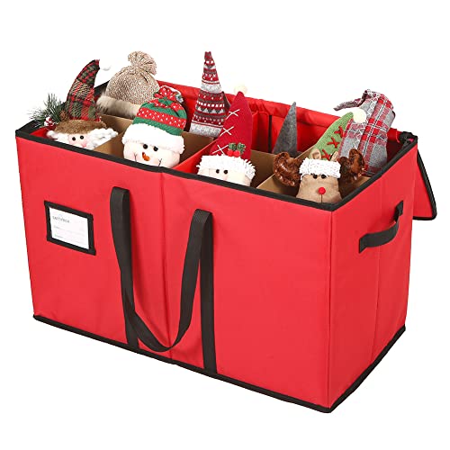 Christmas Figurine Storage Box, 600D Canvas, 15 Inches T6386