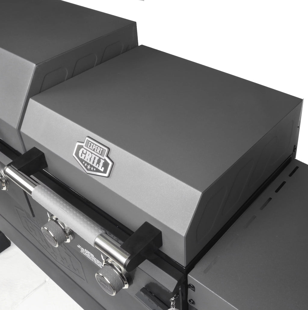 Black 5 Burner Propane Gas Grill and Griddle G255