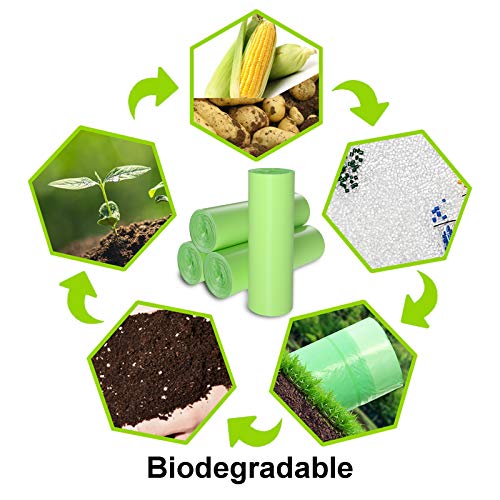 Biodegradable 4-6 Gallon 100 Counts Extra Thick Small Trash Bags I9356