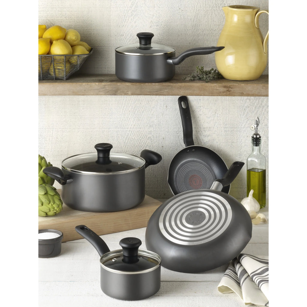 10 Piece Non-Stick Black Cookware Set L64451