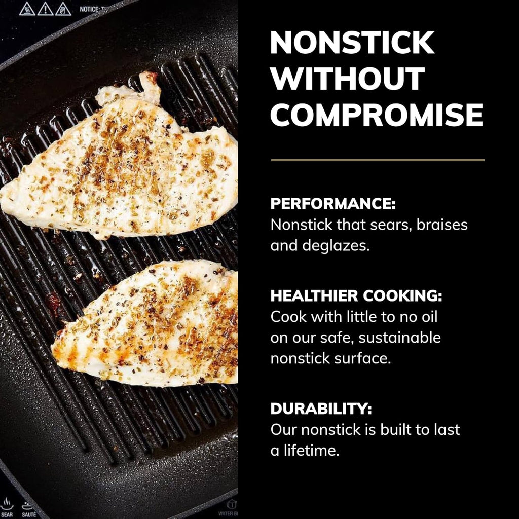 10.5" Square Nonstick Grill Pan G8726