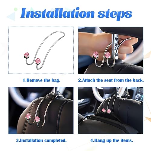 2 Pack Bling Diamond Seat Back Organizers S50598