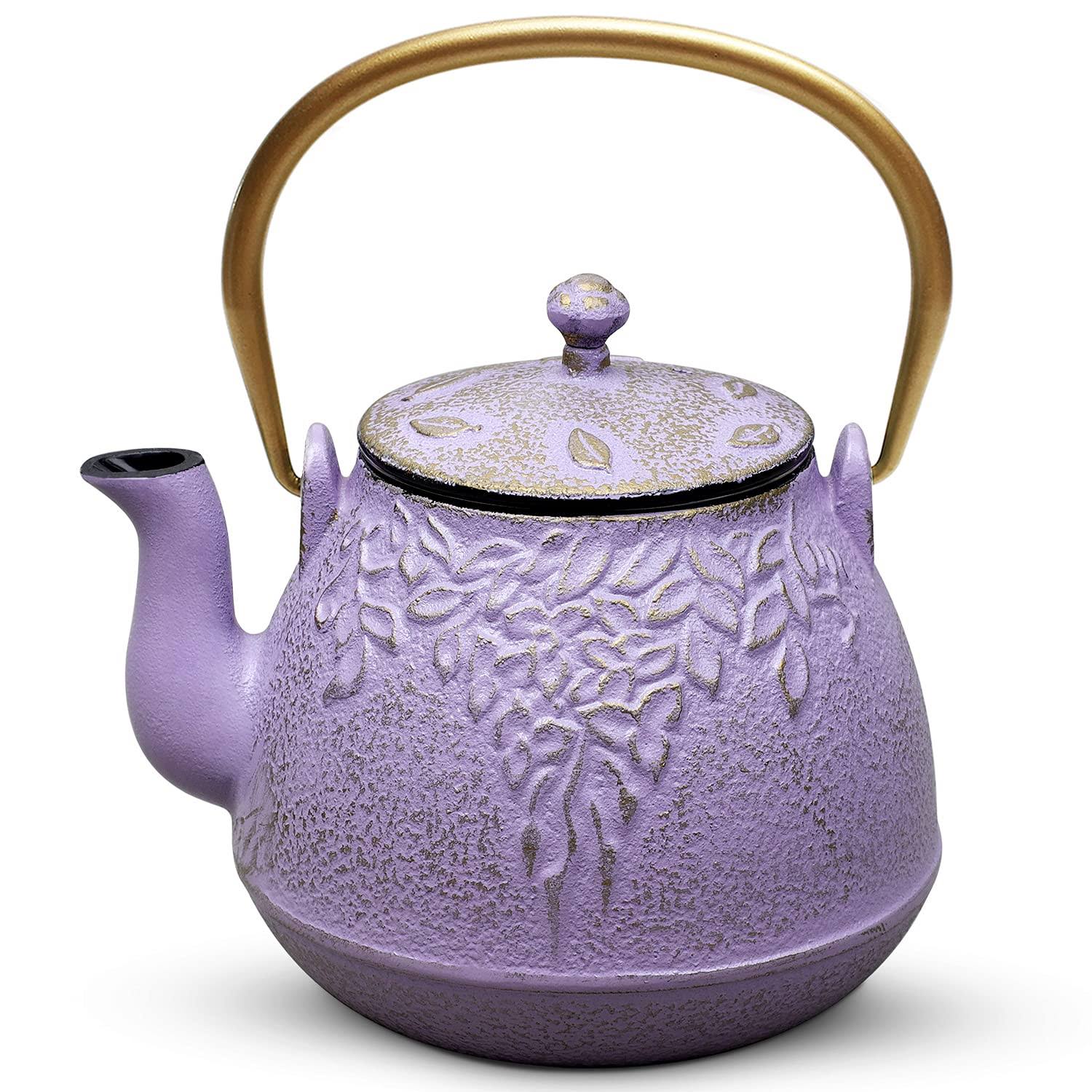 Cast Iron Teapot with Stainless Steel Infuser E9119