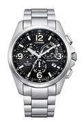 Stainless Steel Eco-Drive Chronograph Watch Z375245