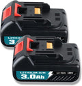 2Pack 3.0Ah Lithium Ion Battery for 18V Power Tools P5615